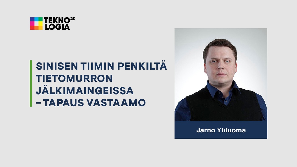 Sinisen tiimin penkiltä tietomurron jälkimaingeissa