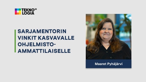 Sarjamentorin vinkit kasvavalle ohjelmistoammattilaiselle