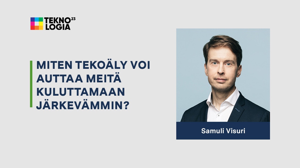 Miten tekoäly voi auttaa meitä kuluttamaan järkevämmin?